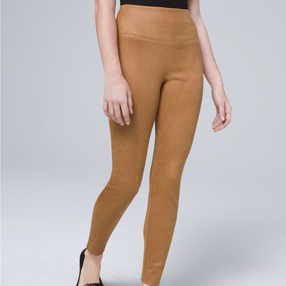 White House Black Market Pants - WHBM snake ultra suede legging.